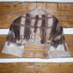 Boléro / foulard double - 100% alpaga naturel - feutré