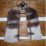 Boléro / foulard double - 100% alpaga naturel - feutré
