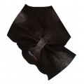Cache-cou alpaga / foulard simple : feutré en alpaga noir naturel