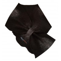 Cache-cou alpaga / foulard simple : feutré en alpaga noir naturel