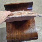 Coussin de banc en alpaga feutré naturel rembourré avec revers faux cuir : extérieur ou intérieur : fait au Québec