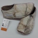 Felted Alpaca Slippers - double thick base with non-slip sole