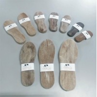 Felted alpaca insoles reinforced with jute : adult men and women sizes
